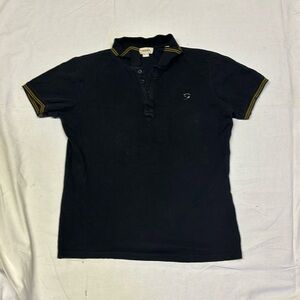 DIESEL Men’s Blank with Gold Trim Polo Shirt Size Medium